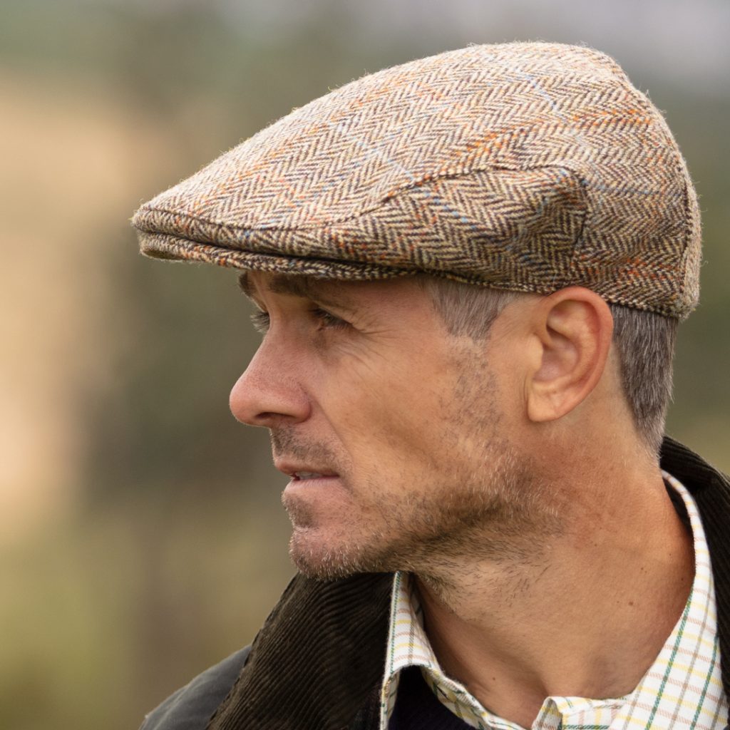 Oakmoore Flat Cap Authentic Harris Tweed Golf Flat Caps for the Classic Golfer Hickory Golf Store