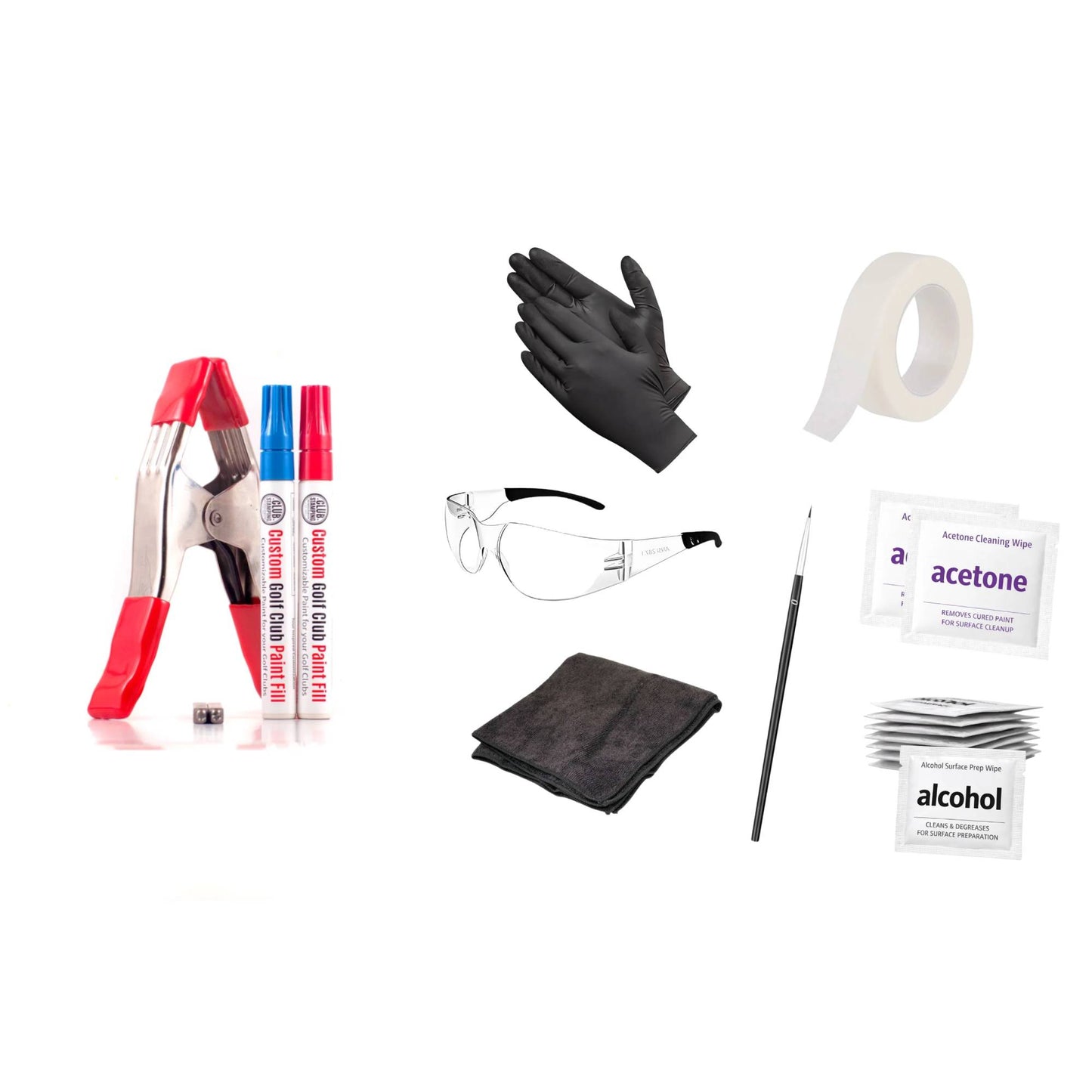 Golf Club Stamping Starter Kit – Custom Initials & Paint Fill Set