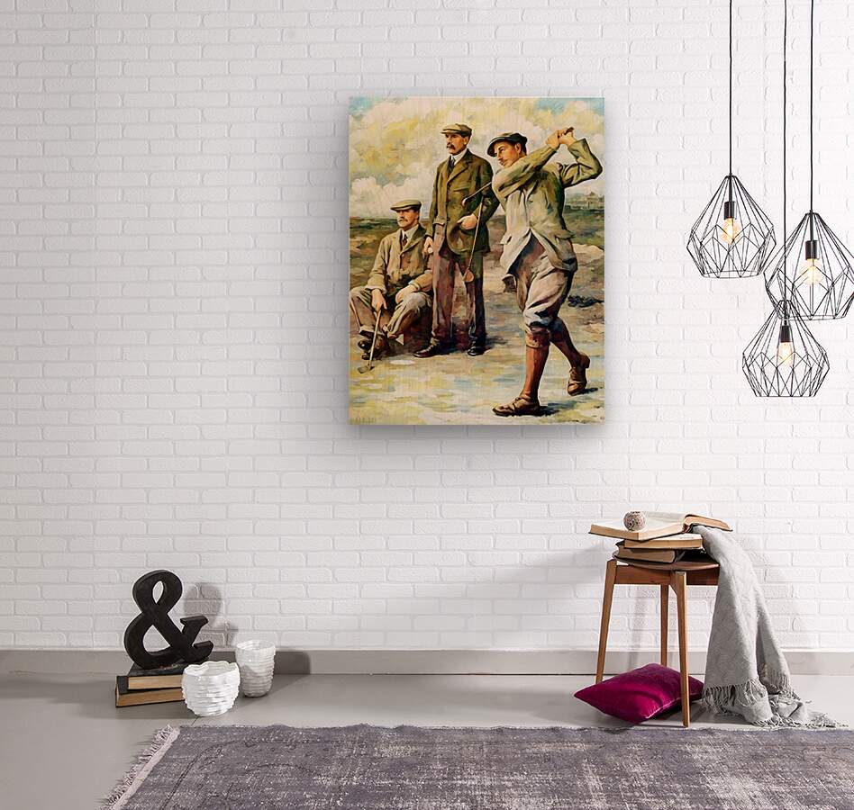 Vintage Golfers Art – Giclée Canvas Print
