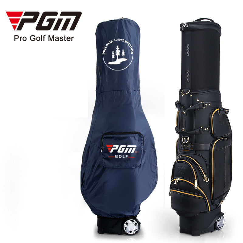 PGM Vintage Retractable Leather Golf Bags - Multifunctional Golf Travel Bag