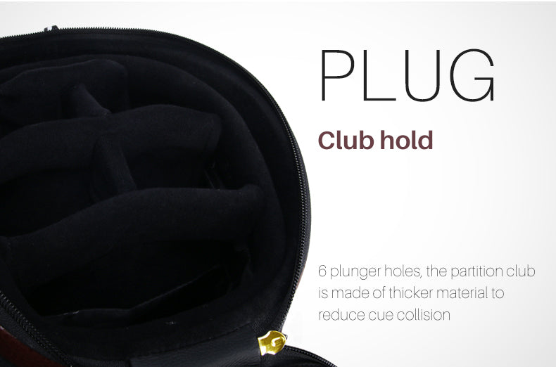 PGM Vintage Retractable Leather Golf Bags - Multifunctional Golf Travel Bag