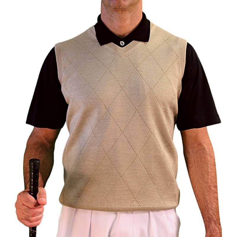 Men’s Golf Sweater Vest – Classic Solid