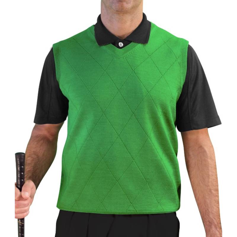 Men’s Golf Sweater Vest – Classic Solid