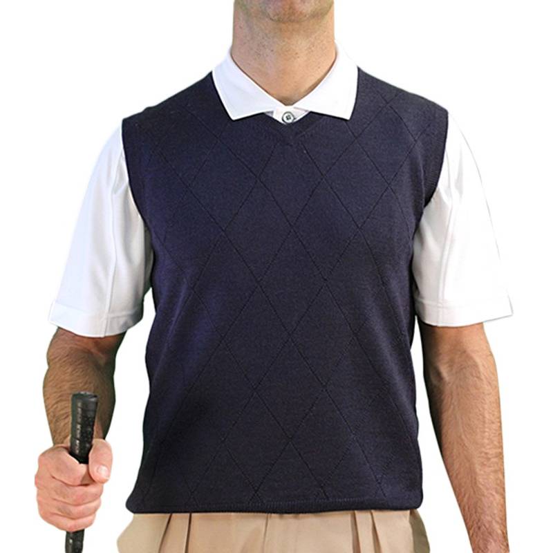 Men’s Golf Sweater Vest – Classic Solid