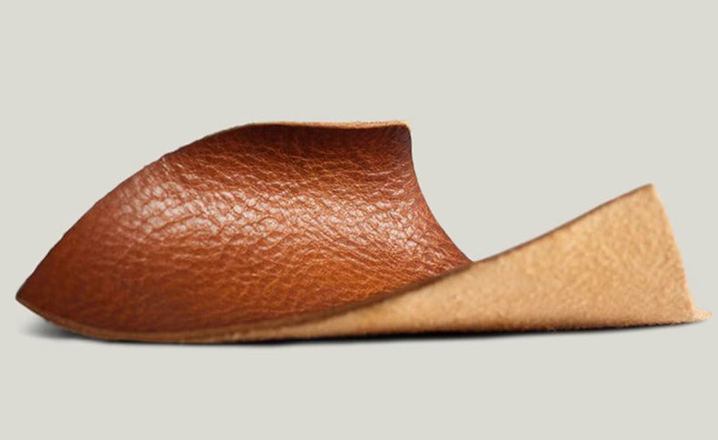Handmade Vintage Saddle Leather Golf Ball Pouch | Brown