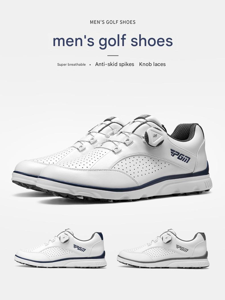 hickorygolfstore men’s spikeless golf shoes with dial closure main view