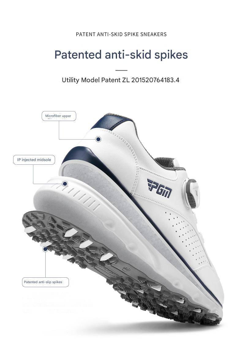 hickorygolfstore men’s spikeless golf shoes with dial closure main view