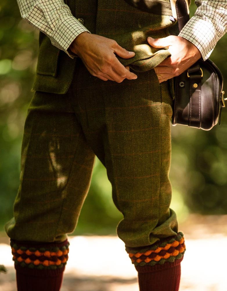 HickoryGolfStore Men’s Tweed Plus Two Golf Knickers (Breeks) – Dark Sage