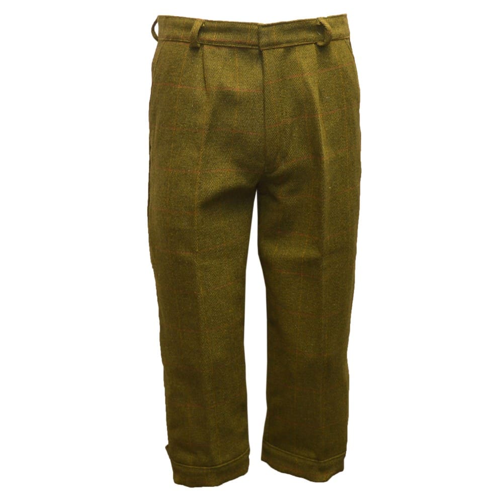 HickoryGolfStore Men’s Tweed Plus Two Golf Knickers (Breeks) – Dark Sage