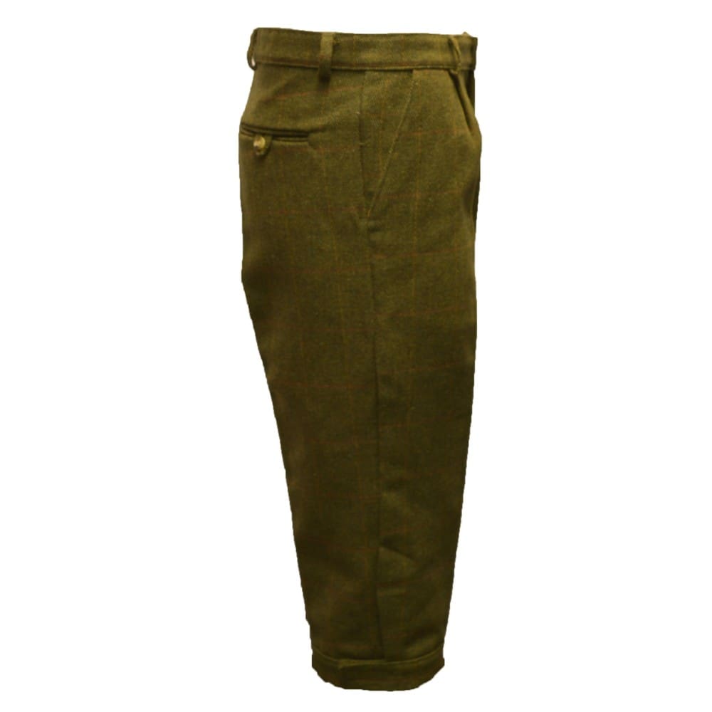 HickoryGolfStore Men’s Tweed Plus Two Golf Knickers (Breeks) – Dark Sage