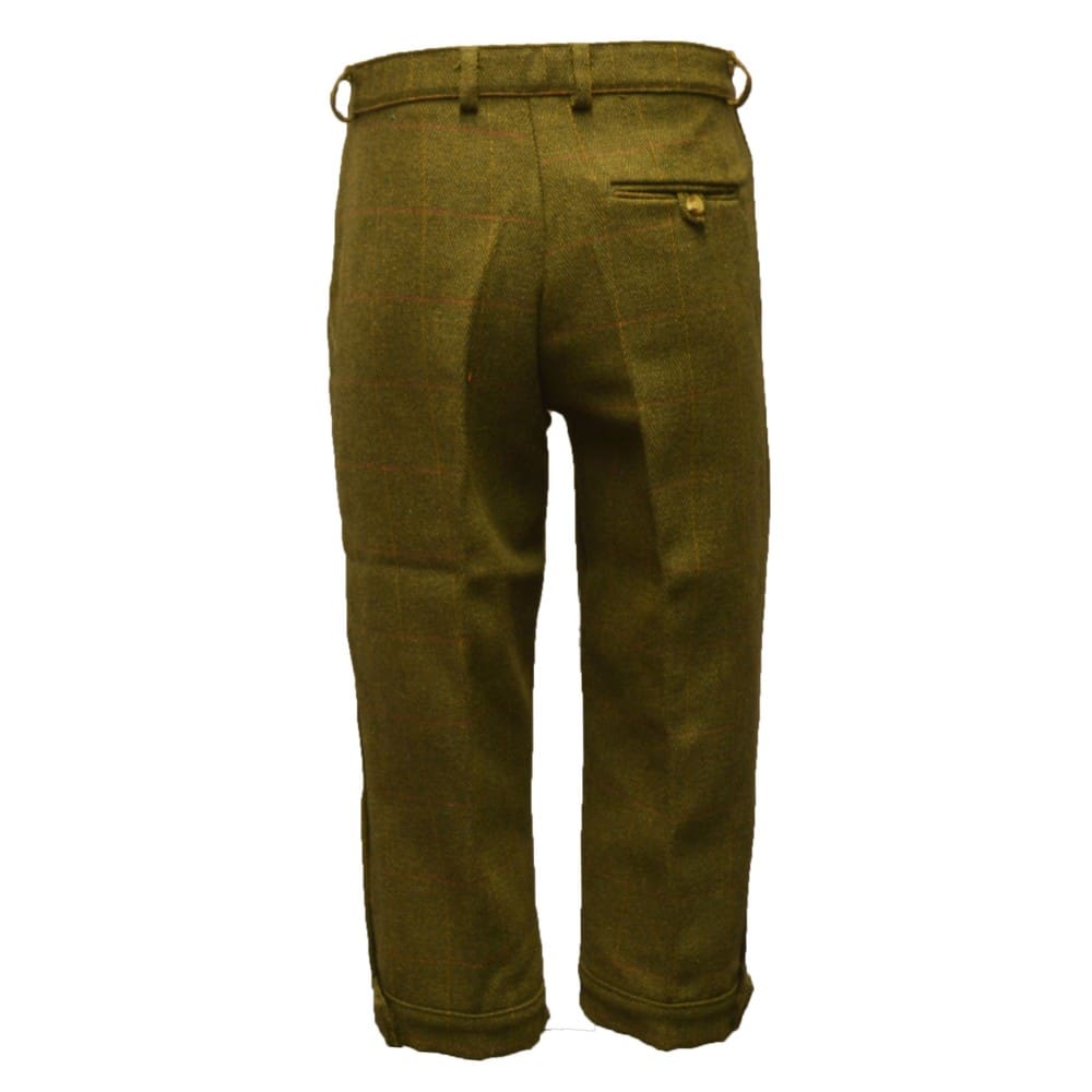 HickoryGolfStore Men’s Tweed Plus Two Golf Knickers (Breeks) – Dark Sage