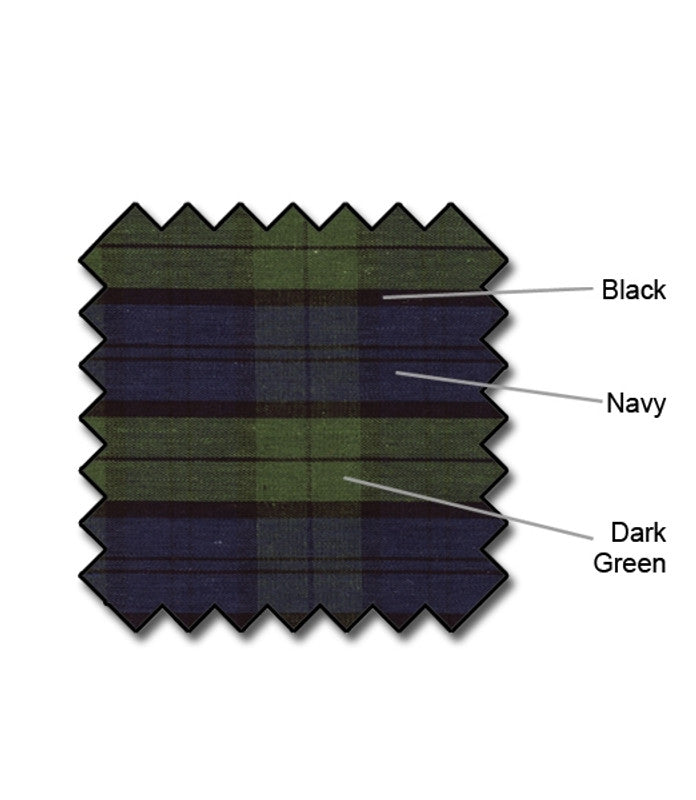 HickoryGolfStore Par 5 men’s black watch plaid golf pants, cotton/ramie with knee lining and ball marker