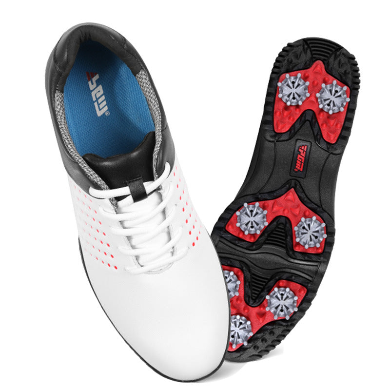 Men’s waterproof spiked golf shoes – breathable and anti-slip performance footwear by HickoryGolfStore