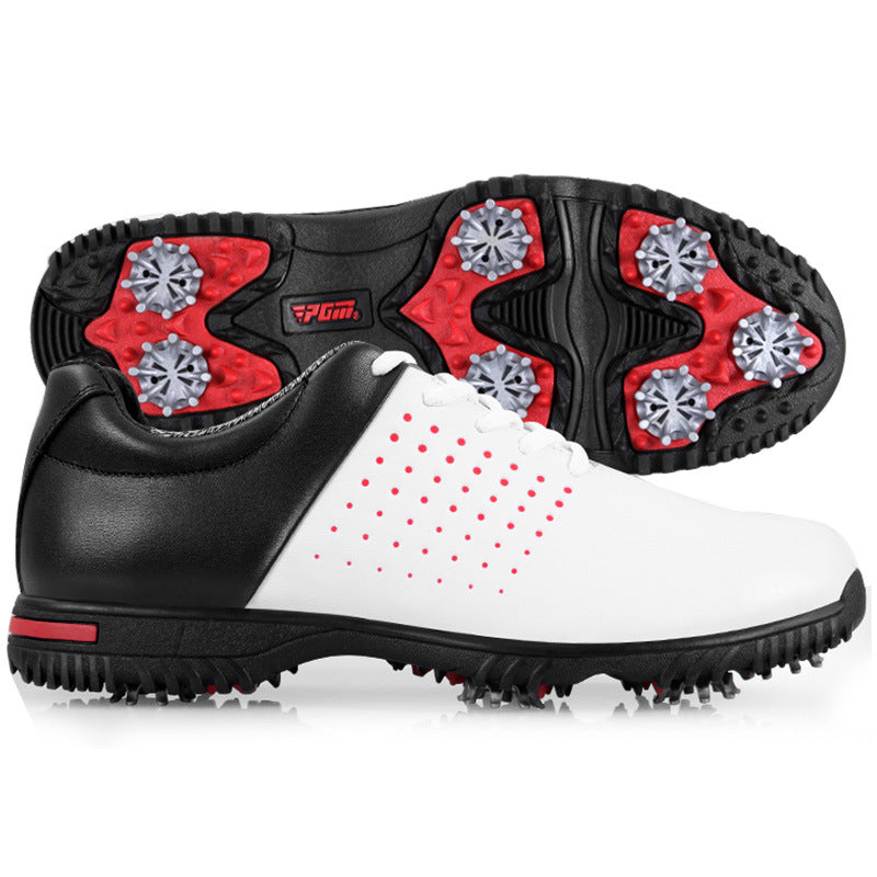 Men’s waterproof spiked golf shoes – breathable and anti-slip performance footwear by HickoryGolfStore