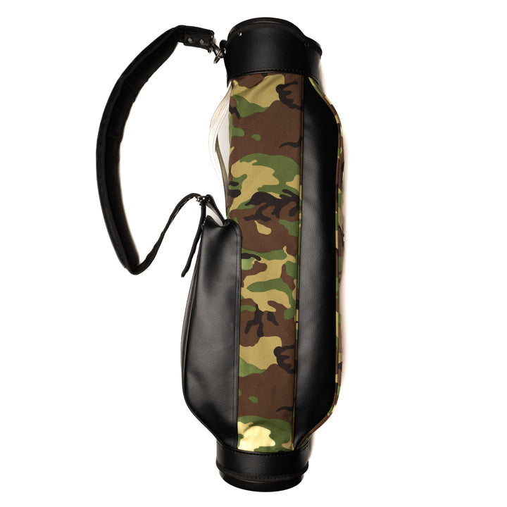 Camouflage Sunday Golf Bag in Water-Resistant Nylon for avid golfers