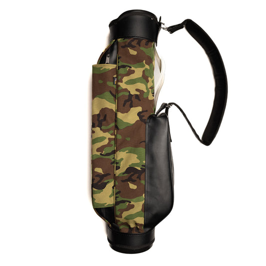 Camouflage Sunday Golf Bag in Water-Resistant Nylon for avid golfers