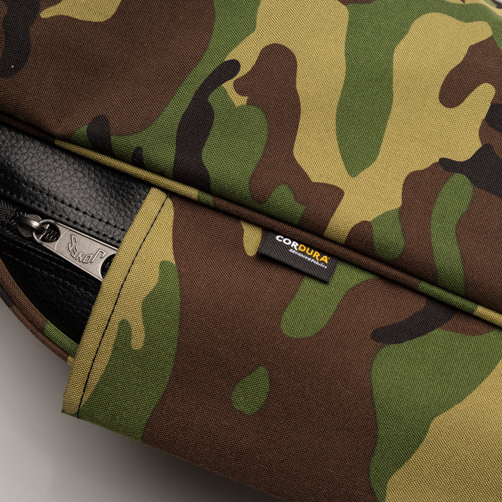 Camouflage Sunday Golf Bag in Water-Resistant Nylon for avid golfers