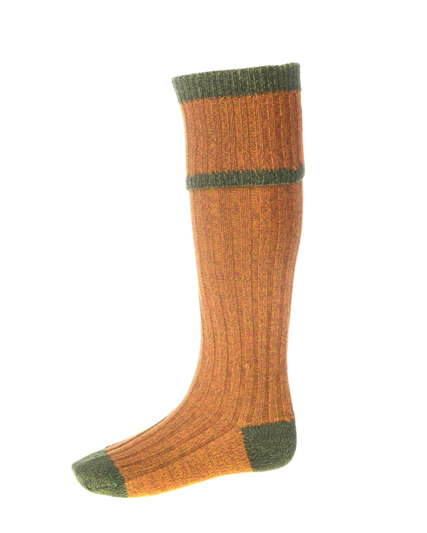 Knee High Golf Socks made from Merino Wool with removable Garter Ties Media