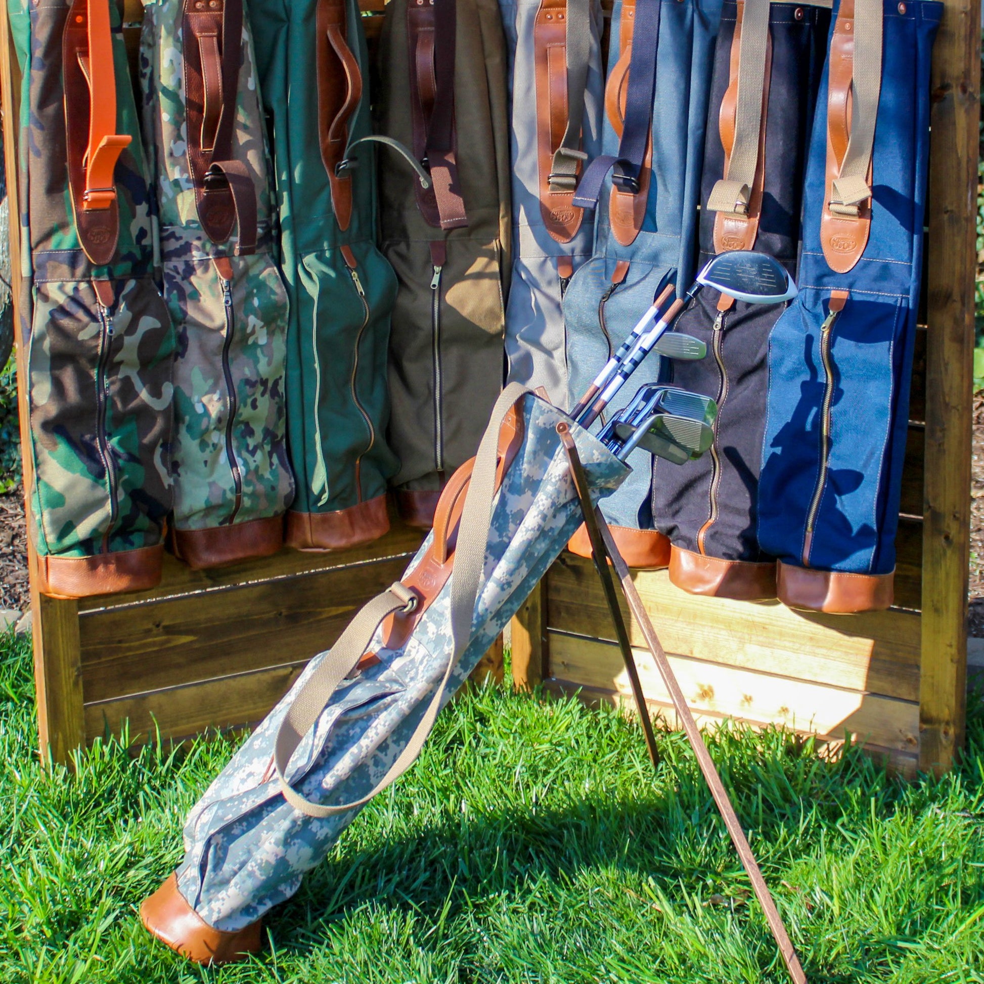 Sunday Golf Bag, Steurer & Co. Golf Bag, Steurer & Co., Hand made in Kentucky, Leather Goods, Hickory, Minimalist Golf, Made in the USA