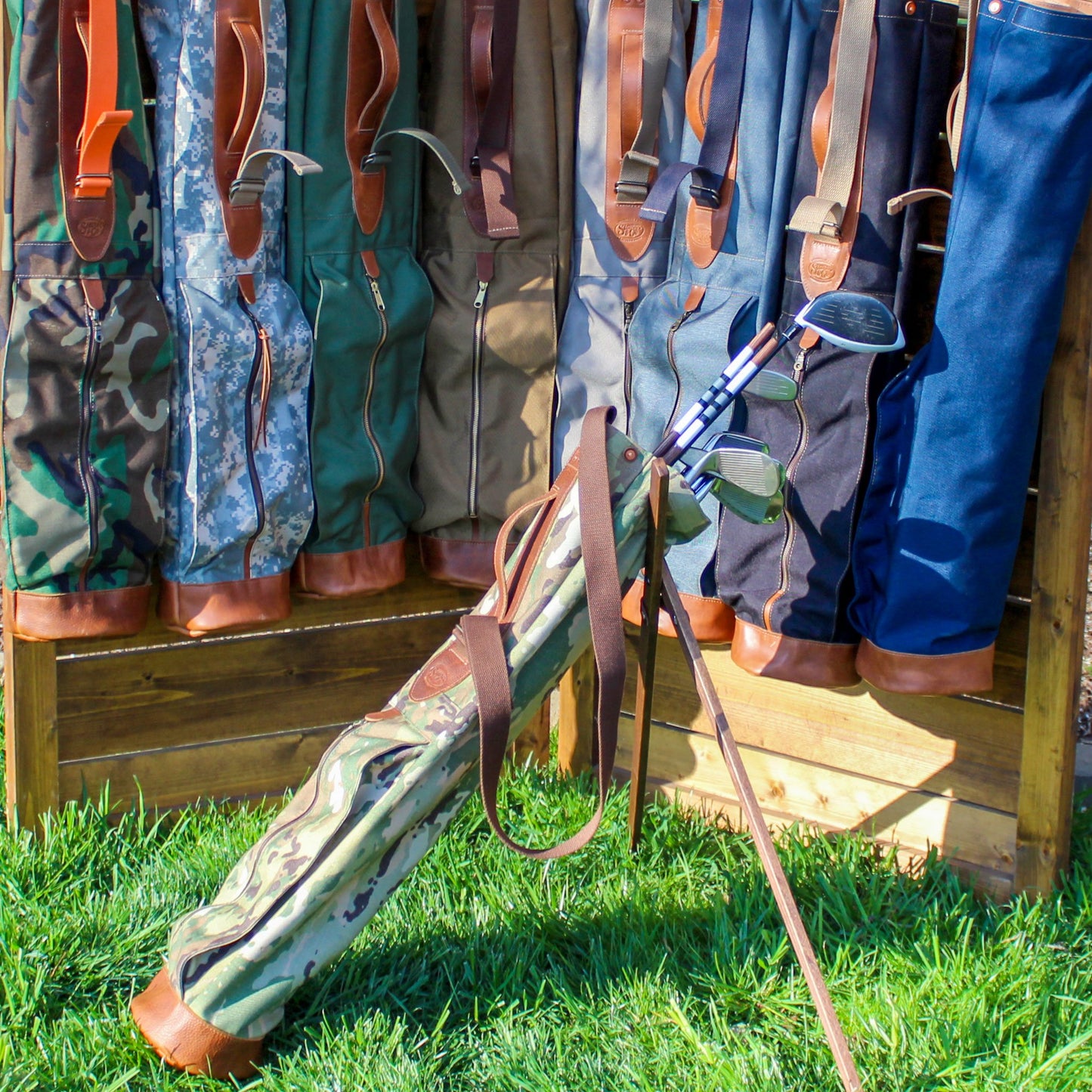 Sunday Golf Bag, Steurer & Co. Golf Bag, Steurer & Co., Hand made in Kentucky, Leather Goods, Hickory, Minimalist Golf, Made in the USA