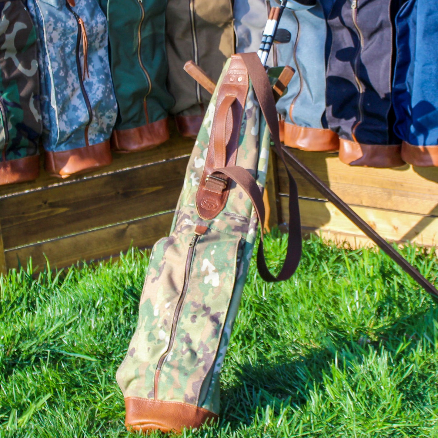 Sunday Golf Bag, Steurer & Co. Golf Bag, Steurer & Co., Hand made in Kentucky, Leather Goods, Hickory, Minimalist Golf, Made in the USA