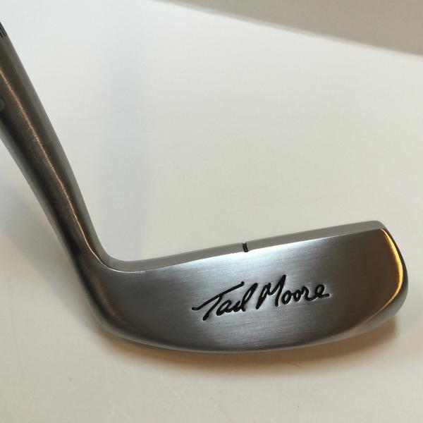 Tad Moore- Signature Muscle Back Blade Golf Putter with Hickory shaft back view