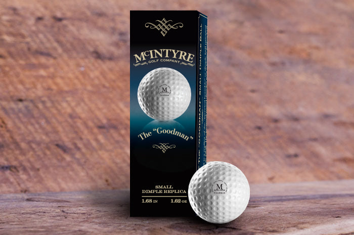 McIntyre - The “Goodman” 3 ball sleeve replica golf ball