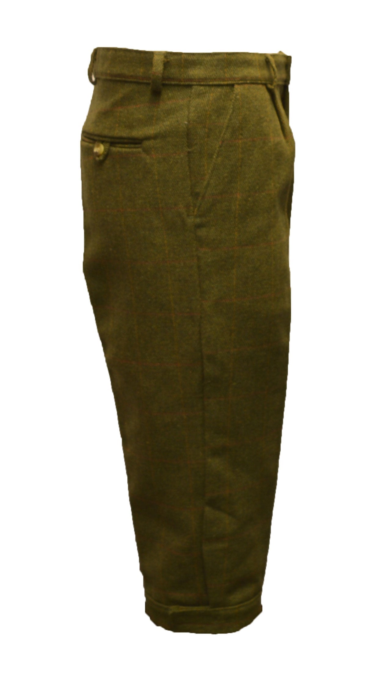 Walker & Hawkes Kids playing in HickoryGolfStore Tweed Plus Fours Golf Pants in Dark and Light Sage
