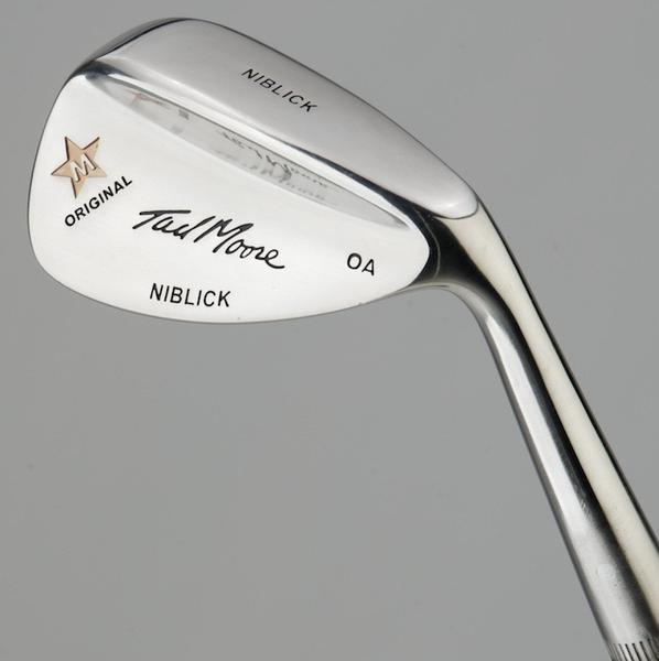 Tad Moore - Star OA Niblick Hickory Golf Iron 55 degrees back view