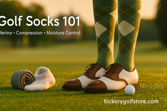 hickorygolfstore merino golf socks moisture control”