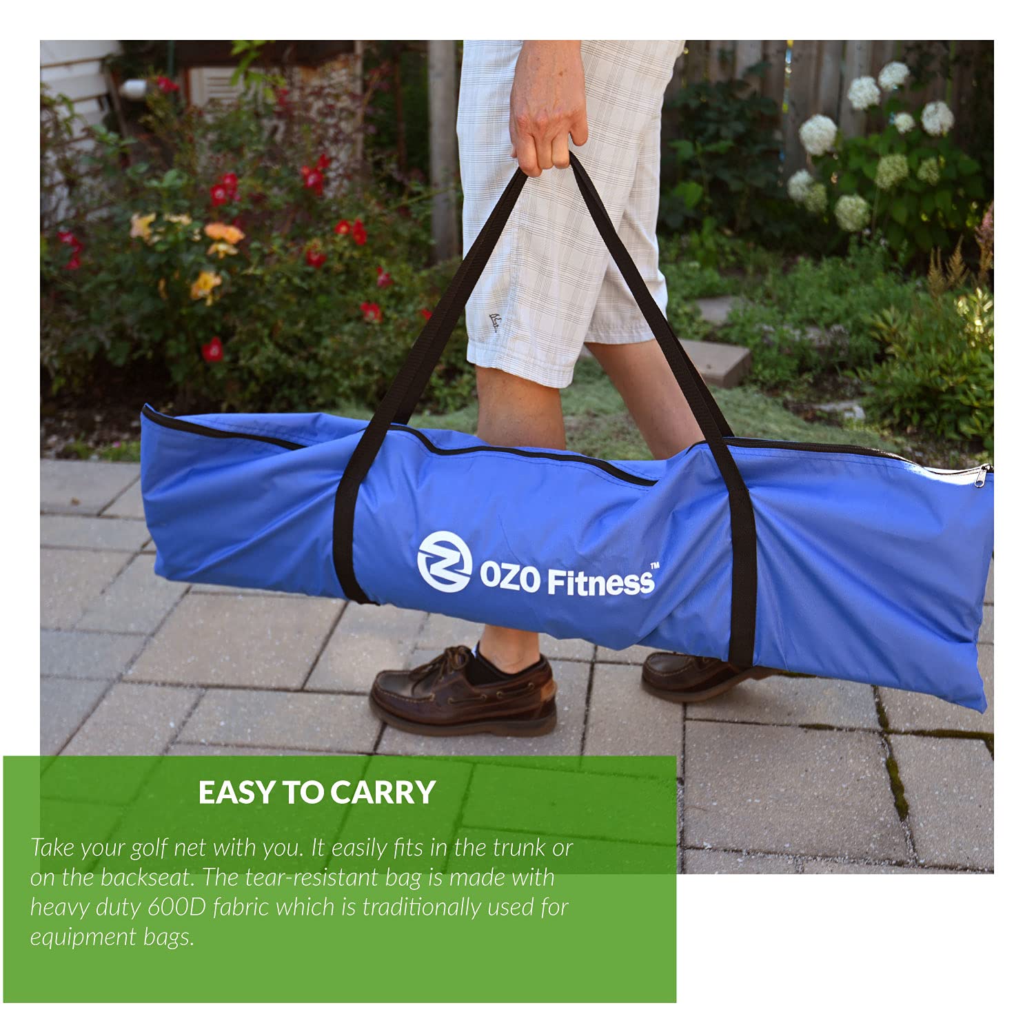 7x7 golf practice net with ball return pocket and carry bag for indoor outdoor real golf ball training