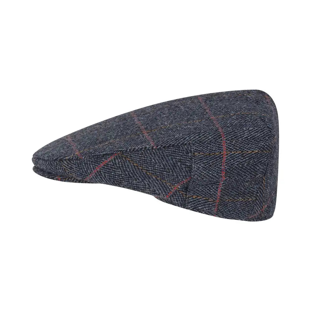 Unisex Derby Tweed Blue Cap