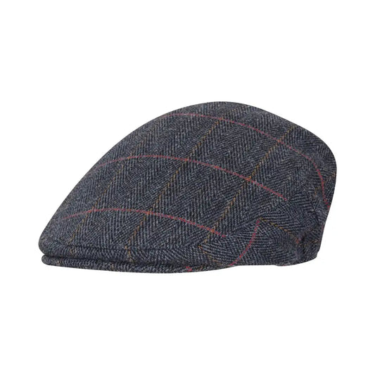 Unisex Derby Tweed Blue Cap