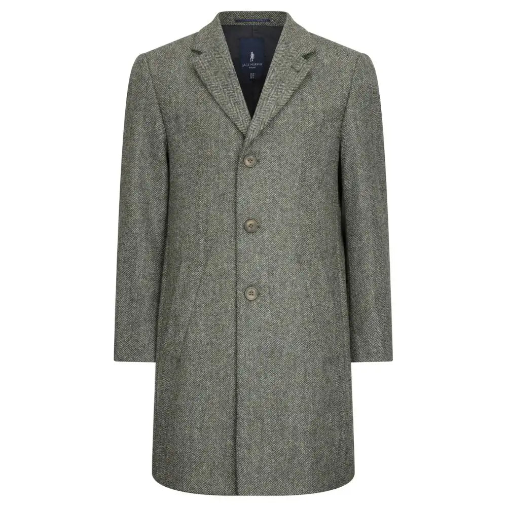 Jack Murphy Owen Tweed Mid-Length Coat