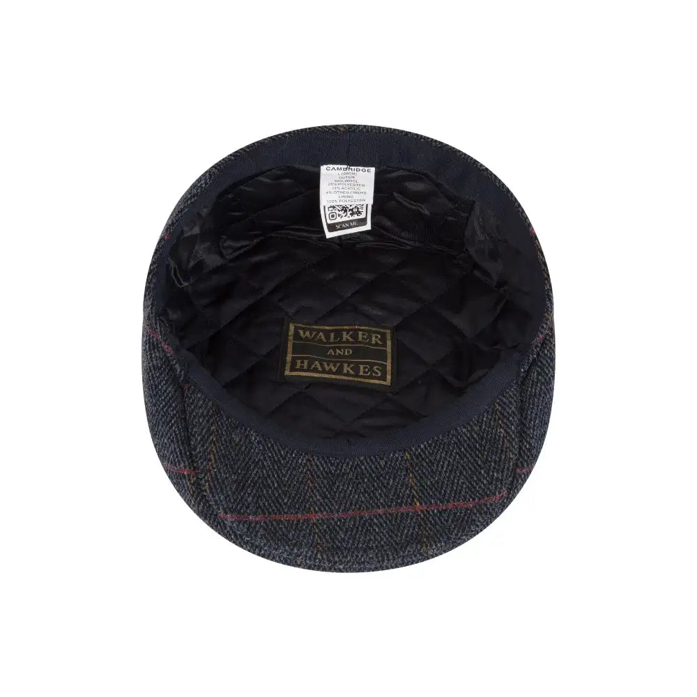 Unisex Derby Tweed Blue Cap