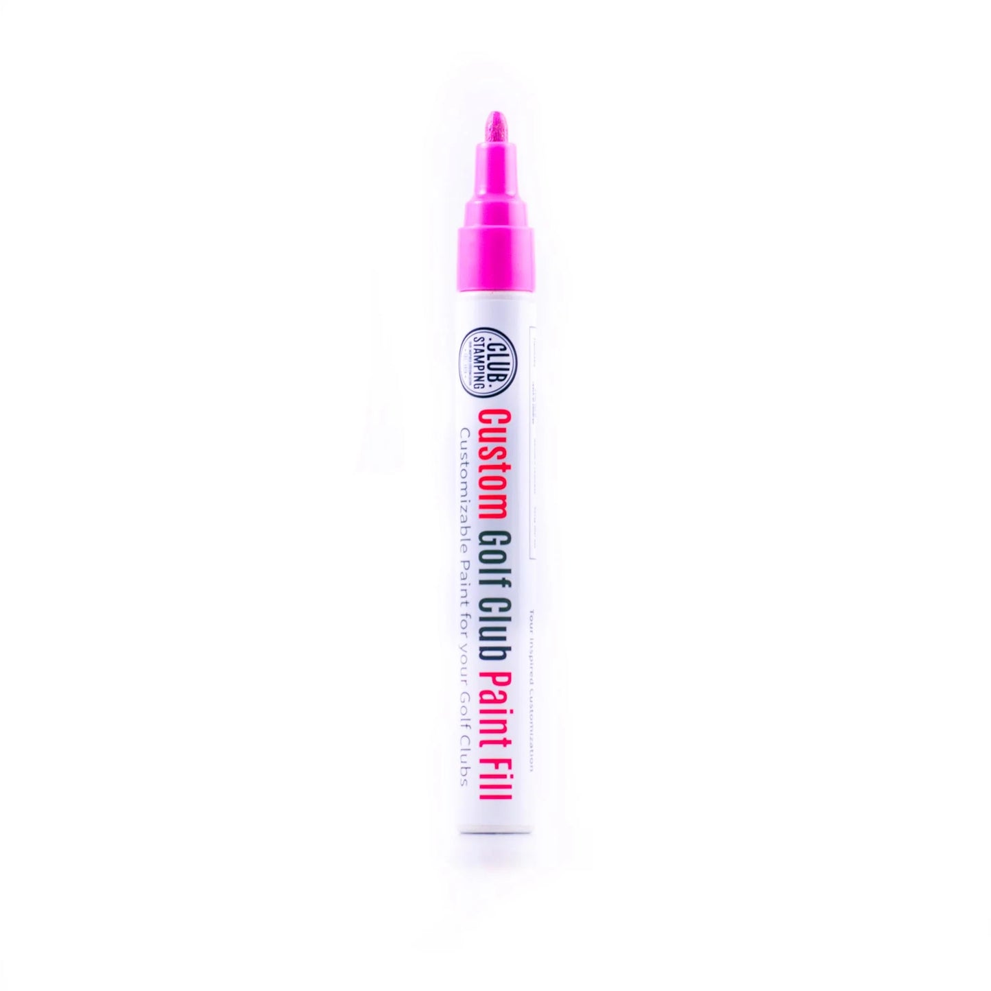 Golf wedge stamping kit with clamp and paint fill pens for customizing golf club heads-PINK_Classic_Golf_Club_Paint_Fills