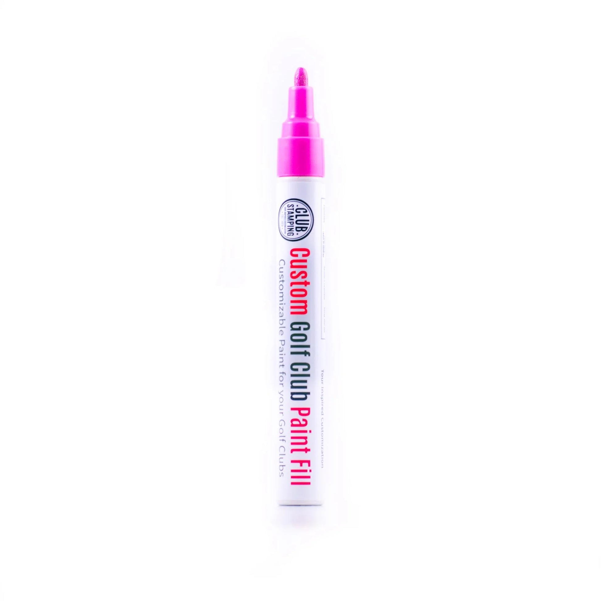 Golf wedge stamping kit with clamp and paint fill pens for customizing golf club heads-PINK_Classic_Golf_Club_Paint_Fills