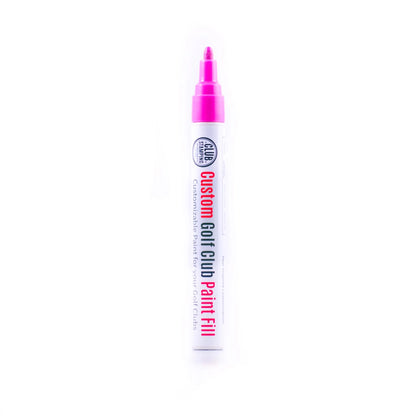Golf wedge stamping kit with clamp and paint fill pens for customizing golf club heads-PINK_Classic_Golf_Club_Paint_Fills