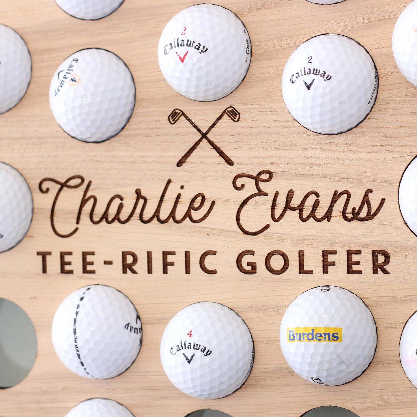 Personalised Golf Ball Art Collector Holder