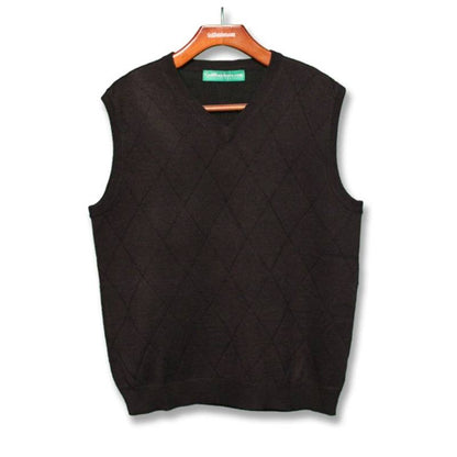 HickoryGolfStore Men’s Golf Sweater Vest Black Display