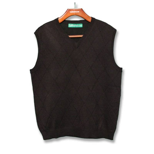 HickoryGolfStore Men’s Golf Sweater Vest Black Display