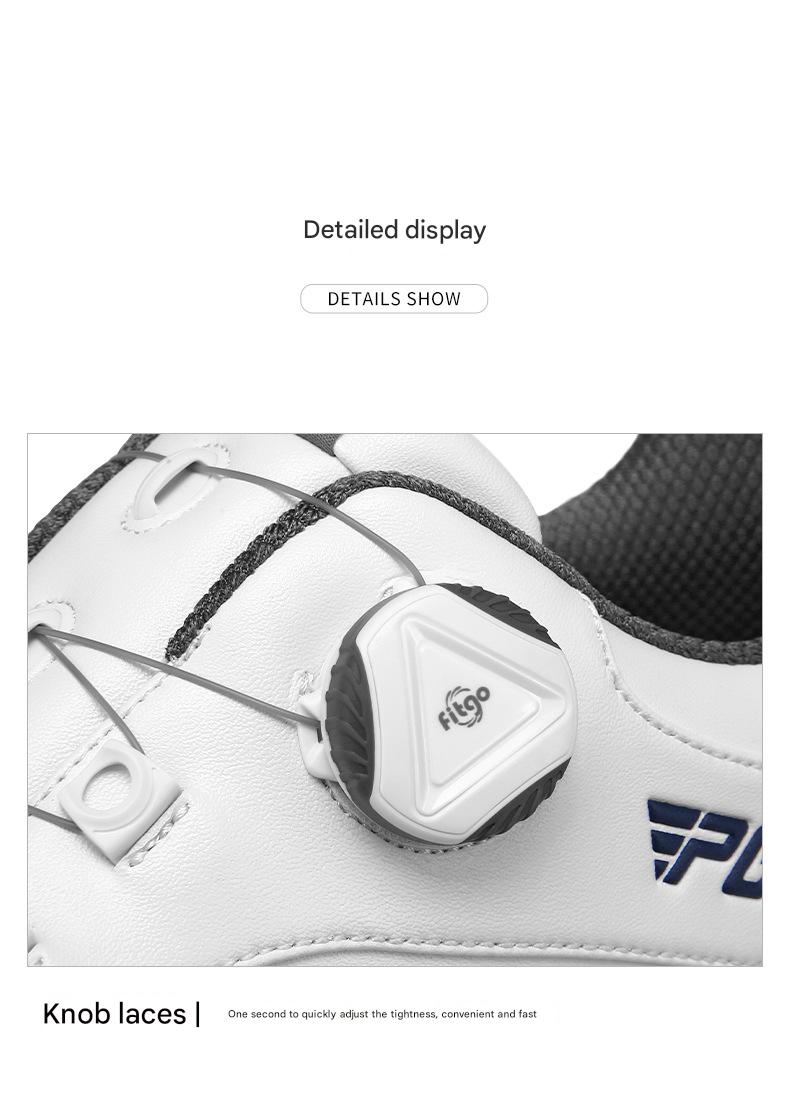 hickorygolfstore men’s spikeless golf shoes with dial closure main view