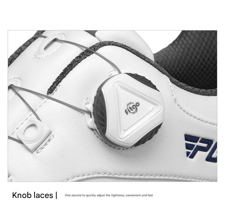 hickorygolfstore men’s spikeless golf shoes with dial closure main view