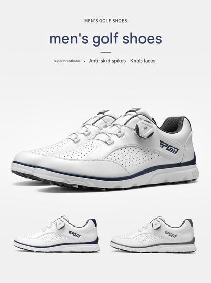 hickorygolfstore men’s spikeless golf shoes with dial closure main view