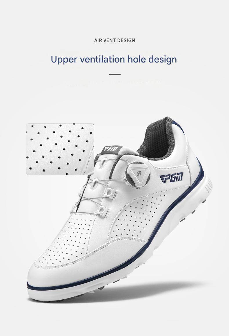 hickorygolfstore men’s spikeless golf shoes with dial closure main view