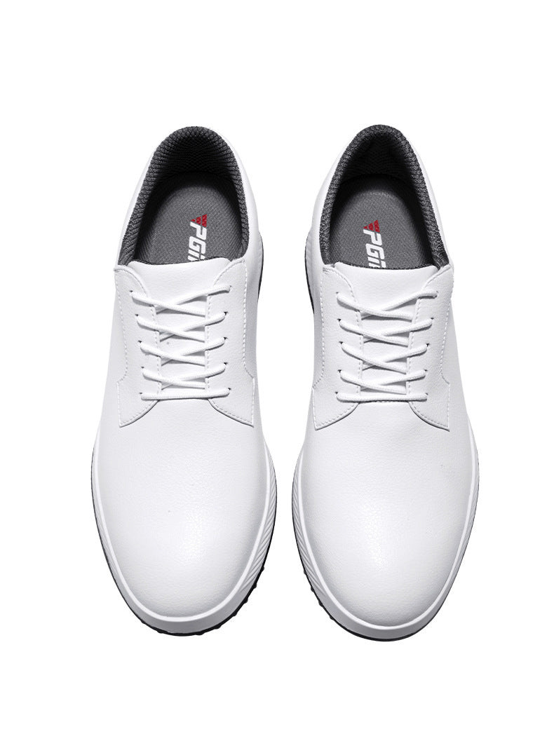 hickorygolfstore men’s waterproof spikeless golf shoes classic oxford main view
