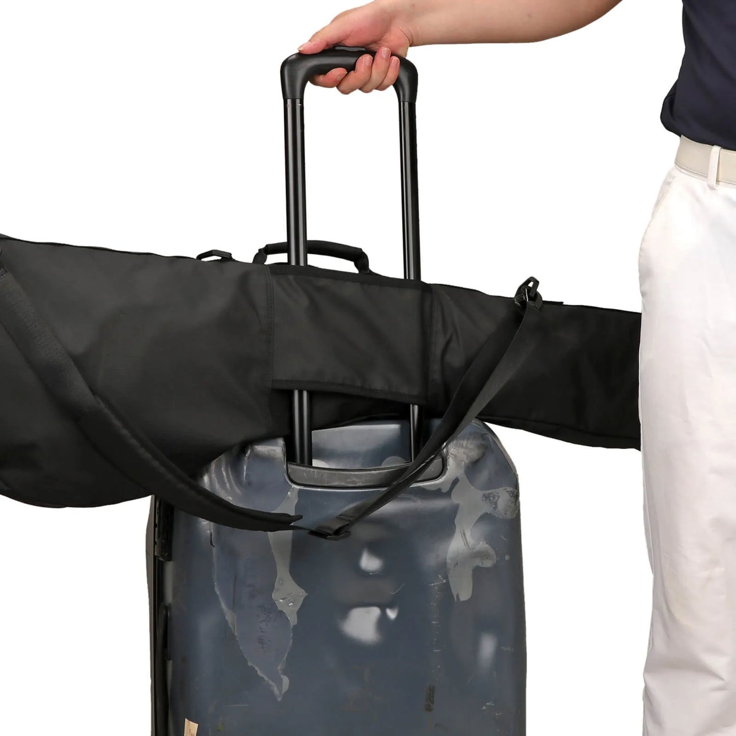 Lightweight green Sunday golf bag for carrying 3 to 8 clubs to the range short course or hickory golf round
