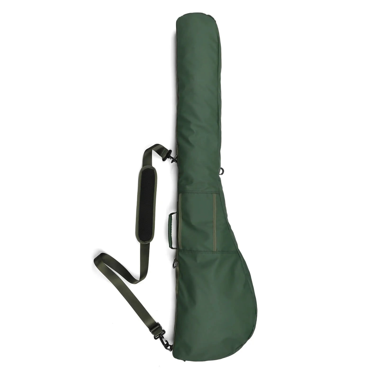 Lightweight green Sunday golf bag for carrying 3 to 8 clubs to the range short course or hickory golf round
