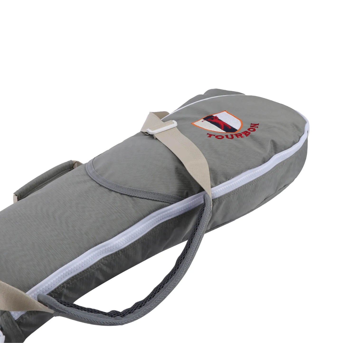 Lightweight green Sunday golf bag for carrying 3 to 8 clubs to the range short course or hickory golf round