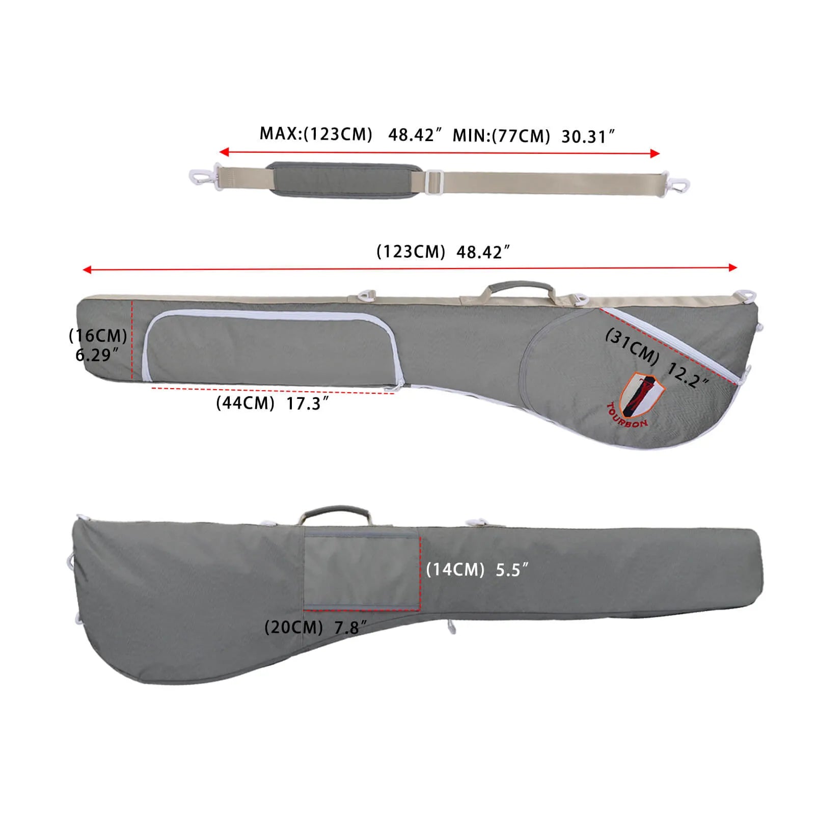 Lightweight green Sunday golf bag for carrying 3 to 8 clubs to the range short course or hickory golf round